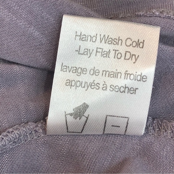 VTG 1.9 One Sept ruffled tank top 90s chiffon slub rayon dusty lavender purple S - Picture 9 of 10